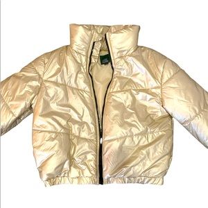 Metallic Gold Puffer Jacket